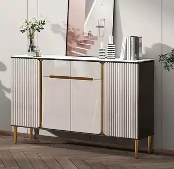 Роскошный шиферный буфет, кухонный шкаф, современная минималистичная гостиная, шкаф для хранения чая