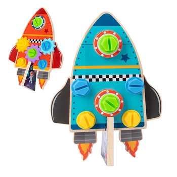 Набор отверток в форме ракеты, развивающая мелкую моторику, сенсорная обучающая игрушка для детей