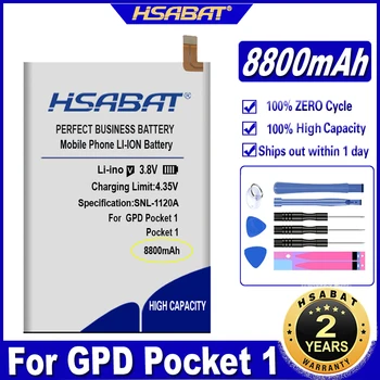 Аккумулятор HSABAT 6664107 8800 мАч для GPD Pocket 1 / Pocket1 / Портативного Игрового Ноутбука, Аккумуляторов для планшетных ПК GamePad