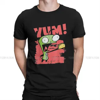 Забавная футболка в стиле хип-хоп ZIM Invader, топы с мембранным принтом ZIM Dib, удобная футболка, мужская футболка, уникальная подарочная одежда