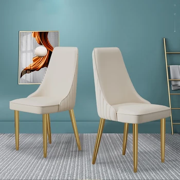 Мобильные обеденные стулья Кухня Эргономичная Спальня Элегантный Дизайнерский стул для ресторана Nordic Sedia Da Scrivania Мебель для дома