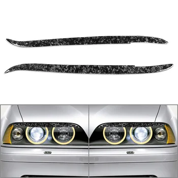 2шт Автомобильная фара, накладка для бровей и век, Декоративная отделка для BMW E39 5 серии 1997-2003 5Series Внешние аксессуары