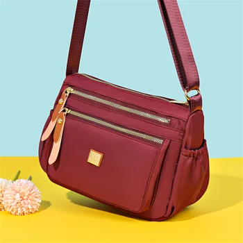 Водонепроницаемые нейлоновые женские сумки, повседневные сумки через плечо для женщин, роскошная дизайнерская сумка-мессенджер, высококачественные сумки для покупок
