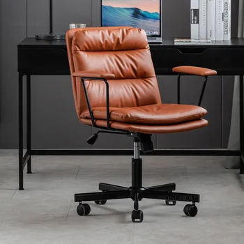 Современные кресла для домашнего офиса Простой Подъемный поворотный компьютерный стул европейское креативное кресло Learn Back Игровое кресло Офисная мебель
