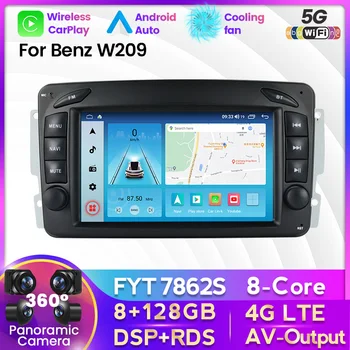 7862 Android 11 Carplay Авто Стерео Радио для Mercedes Benz CLK W209 W203 W463 W208 Мультимедийный Видеоплеер Аудио Canbus GPS