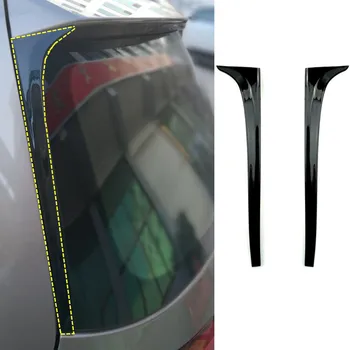 2 шт./компл. ABS Ярко-черный спойлер заднего стекла автомобиля, боковое крыло, подходит для VW Golf 7 MK7 2014-2018 Аксессуары для экстерьера автомобиля