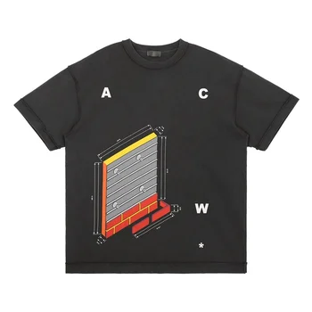 Летняя футболка A COLD WALL * Оверсайз, мужская Женская футболка в стиле хип-хоп, винтажная футболка с вышитым логотипом, Футболка A COLD WALL, топы ACW