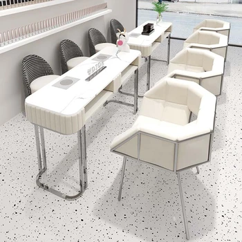 Легкие Роскошные Грифельные Маникюрные столы Современная Салонная мебель Салон красоты Профессиональный Маникюрный стол Одинарный стол с пылесосом