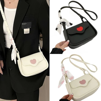 Женская милая сумка через плечо в корейском стиле из мягкой искусственной кожи, маленькая сумка через плечо для телефона, простая повседневная сумка для свиданий и покупок для леди Для девочек