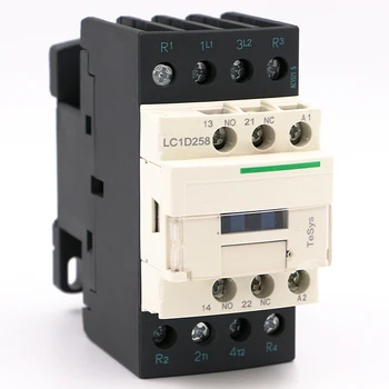 Электрический магнитный контактор переменного тока LC1D258LE7 4P 2NO + 2NC Катушка переменного тока LC1-D258LE7 40A 208V