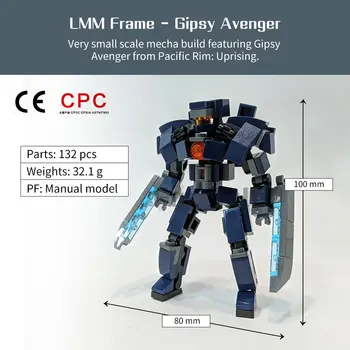 Moc-41959 Игрушечный робот Revenge Ranger Со свободным движением суставов 132 шт. в сборе, технология строительных блоков, сборочная модель