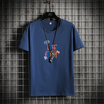 Летняя футболка для Мужчин 2022, Новая Модная Аниме-одежда в стиле Хип-хоп Harajuku, Футболки Оверсайз, Манга, Готическая Уличная одежда, Винтажная футболка