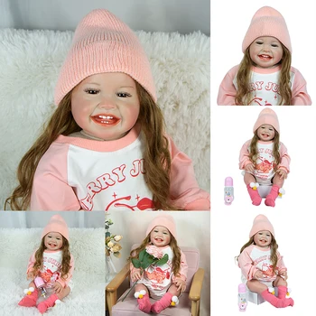 Куклы MILA Reborn 24 дюйма 60 см, тканевое тело, реалистичная кукла для продажи, кукла для малышей, подарки на День рождения и Рождество