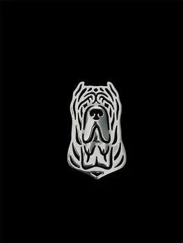 Модные персонализированные броши для собак с изображением неаполитанского мастифа (обрезанные уши), мужские броши, модные украшения