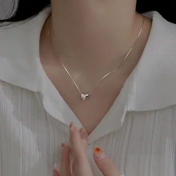 Новая цепочка с подвеской в виде сердца любви, ожерелье для женщин, популярный подарок для свадебной вечеринки, ювелирные изделия e814