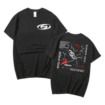 Y2K Top Женская Хлопковая футболка ATEEZ С буквенным принтом Harajuku, Мужская и женская Повседневная футболка, Летняя Модная Женская одежда 2023 года