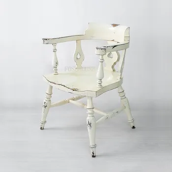 Современное кресло для гостиной со спинкой из массива дерева, обеденный стул для ресторана, отеля, Простые компьютерные офисные стулья для отдыха с подлокотником