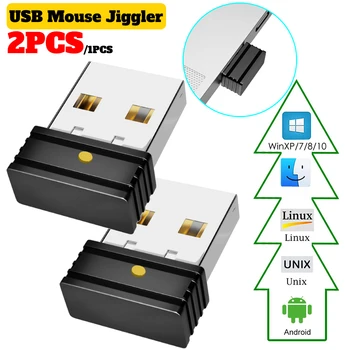 2 / 1шт M8 Mini USB Mouse Jiggler Необнаруживаемая Компьютерная Мышь С Автоматическим Перемещением Jiggler Awake Mover Имитирует Движение Мыши