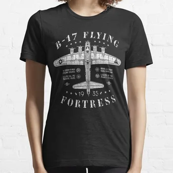 Футболка B-17 Flying Fortress, тренировочные рубашки большого размера для женщин, футболки с коротким рукавом, дизайнерская одежда, женская роскошь