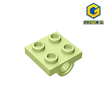 MOC PARTS GDS-847 Пластина, Модифицированная 2 x 2 с отверстиями для штифтов, совместимая с детскими игрушками lego 2817, собирает строительные блоки Tech