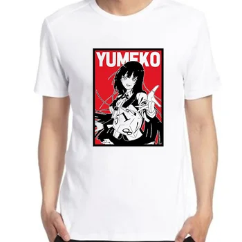Каваи Какегуруи графические футболки с коротким рукавом футболки для отдыха Юмеко Джабами футболка для мужчин Япония Аниме футболки с коротким рукавом