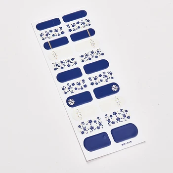 22 Типса / Лист Однотонных Ногтей С Рисунком Креативные Дизайнерские Наклейки Для Ногтей Дизайн Ногтей Полоски Для ногтей Nailart StickerNail Wraps DIY