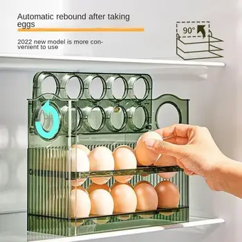Стеллаж Для яиц Компактный Холодильник Для Хранения Яиц Для пищевых Продуктов Прозрачный Ящик Для Хранения Яиц Стеллаж Для Выставки Яиц Кухонные Принадлежности