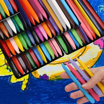 Модные треугольные карандаши 6/12/18/24 цветов, безопасные нетоксичные треугольные цветные карандаши для студентов, детей, детей