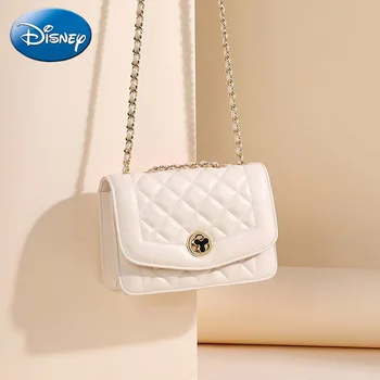 Disney Новая женская сумка через плечо для девочек, сумка-тоут с Микки, мультяшная высококачественная сумка с цепочкой в виде ромба, модный подарок на день рождения для подруги
