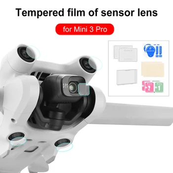 Очки с HD-датчиками, Защитные Аксессуары для дрона, датчики из закаленного стекла, Защитная пленка для линз, комплекты для защиты от ударов для DJI Mini 3 Pro